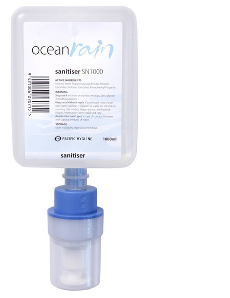 Ocean Rain Hand Sanitiser - 1000ml Cartridge  (Case of 6)