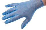 Hytec Blue Vinyl Disposable Gloves - Powder Free (100pc / 10 packs)