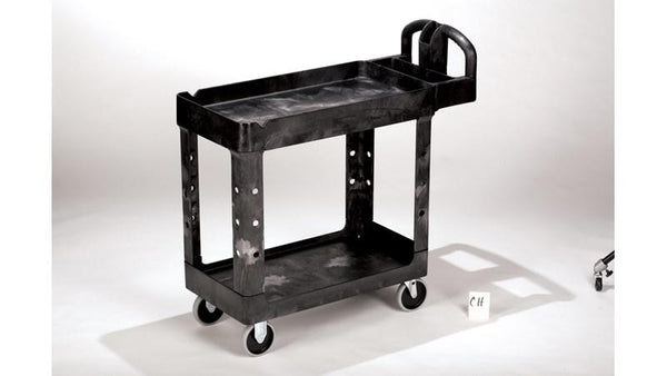 Heavy-Duty Ergo Handle Utility Carts (Lipped-Shelf)